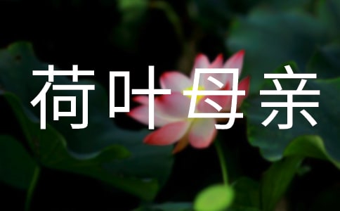 《荷葉母親》閱讀訓(xùn)練題目及答案