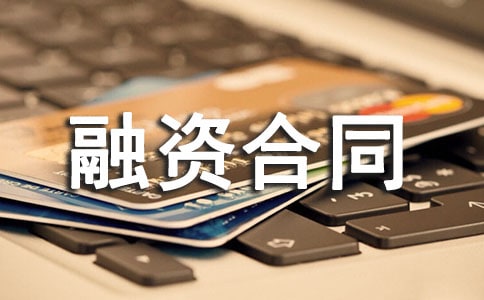 融資合同模板集錦九篇
