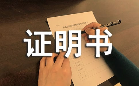 事故證明書(集錦15篇)