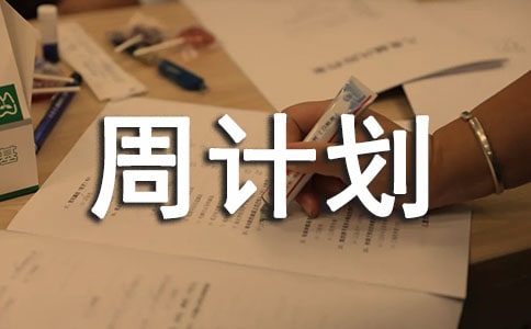 關于周計劃合集七篇